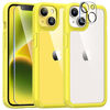 Picture of TAURI 5-in-1 Designed for iPhone 14 Case, [Not Yellowing] with 2X Screen Protectors + 2X Camera Lens Protectors, [Military Grade Drop Protection] Shockproof Slim 14 Cover 6.1 Inch - Yellow