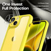 Picture of TAURI 5-in-1 Designed for iPhone 14 Case, [Not Yellowing] with 2X Screen Protectors + 2X Camera Lens Protectors, [Military Grade Drop Protection] Shockproof Slim 14 Cover 6.1 Inch - Yellow