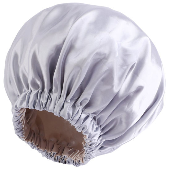 Picture of Satin Bonnet Silk Bonnet Hair Bonnet for Sleeping Satin Bonnet for Hair Bonnets for Women Silk Bonnet for Natural Hair