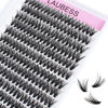 Picture of Lash Clusters Extensions 240pcs 40D DIY Eyelash Extension Long Individual Lashes Natural Look Faux Mink Cluster Lashes D Curl (40D-0.07D-15mm)