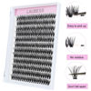 Picture of Lash Clusters Extensions 240pcs 40D DIY Eyelash Extension Long Individual Lashes Natural Look Faux Mink Cluster Lashes D Curl (40D-0.07D-15mm)