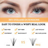 Picture of Lash Clusters 30D+40D-C-9-16MIX B&Q LASH Individual Lashes 280 Clusters False Eyelash 9-16MIX Lash Clusters Extensions Individual Lashes Cluster DIY Eyelash Extensions at Home (30D+40D,C-9-16MIX)