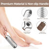 Picture of Foot File Foot Scrubber Pedicure - Callus Remover for Feet Easkep Professional Foot Grater Rasp Foot Scraper Corns Callous Removers Dry Skin Cracked Dead Skin Remover for Dry and Wet Feet (Silver)