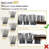 Picture of Lash Clusters D Curl 10mm DIY Lash Extensions 72 Clusters Lashes C D Curl B&Q LASH Wispy Volume Lashes Eyelash Clusters Extensions Individual Lashes Cluster DIY at Home (B47,D-10mm)