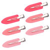 Picture of 6Pcs No Bend Hair Clips- No Crease Hair Clips Styling Duck Bill Clips No Dent Alligator Hair Barrettes for Salon Hairstyle Hairdressing Bangs Waves Woman Girl Makeup Application (Pink)