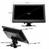 Picture of Hikity 10 Inch Small HDMI Monitor Portable CCTV Monitors 1280x600 with BNC, AVI, VGA, HDMI Input Cable, Remote Control, Built-in Speakers for PC, Camera, Raspberry Pi, X-Box (Support Flip Image)