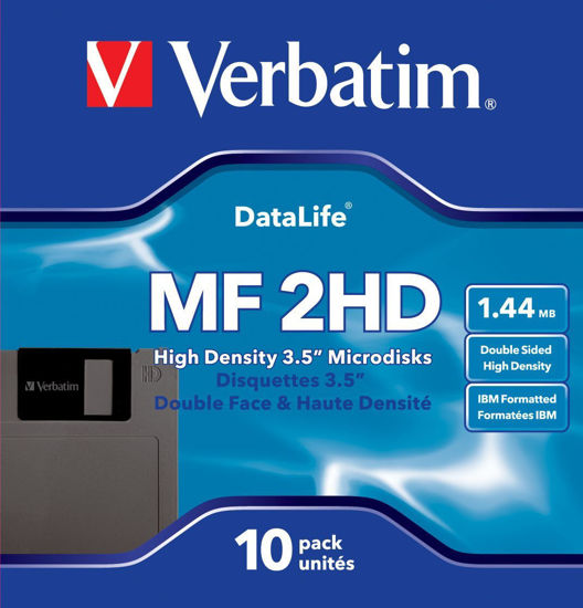 Picture of Verbatim 3.5In HD 1.44MB Pre-Fmt IBM 10Pk (Discontinued by Manufacturer)