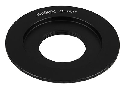 Picture of Fotodiox Lens Mount Adapter Compatible with C-Mount CCTV/Cine Lenses to Nikon F-Mount Cameras