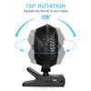 Picture of HONYIN 720° Rotation Small Desk & Clip on Fan with Sturdy Clamp, 3 Speeds, Quiet Little Personal Cooling Fan by USB Plug In, for Bedroom Office Desktop Treadmill