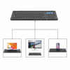 Picture of Arteck Universal Bluetooth Keyboard Multi-Device Built-in Cellphone Cradle Wireless Keyboard for Windows, iOS, Android, Computer Desktop Laptop Surface Tablet Smartphone Built-in Rechargeable Battery