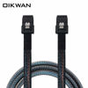 Picture of OIKWAN Internal Mini SAS to Mini SAS Cable, SFF8087 36 Pin to SFF8087 36Pin Data Cable Male Cord for Server, Raid Controller, SAS/SATA HBA, Data Storage System-2.6FT…