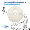 Picture of 100 PK PlexDisc 52x 700 MB Digital Audio Music CD-R Disc for Reliable Audio Recording and Playback