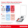 Picture of Kiorafoto 24 PCS Multi-Color Clear Plastic Memory Card Case Holder for 24 SD SDXC SDHC & 24 Micro SD SDXC SDHC TF Cards, Transparent SD MSD Memory Card Case Jewelery Box Storage Organizer with Labels