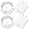 Picture of 20W Apple Fast Charger for 2022/2021/2020/2018 iPad Pro 12.9/11, iPad 10th Generation, iPad Air 5th/4th, iPad Mini 6, 2Pack USB C Wall Charger Block Type C Fast Charging Plug with 6FT USB C to C Cable