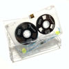 Picture of Reel to Reel Blank Audio Cassette Tape for Music Recording - Normal Bias Low Noise - 48 Minutes - Transparent Acrylic [ 3 Pack Blind Box Includes 3 of 54 Styles Tapes ]