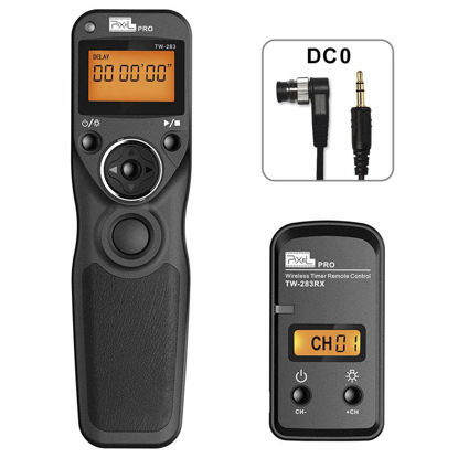 Picture of Wireless Remote Shutter Release Cable Wired Timer Remote Control TW-283DC0 Compatible for Nikon D850 D810 D800 D700 D500 D300 D300s D200 D40s D800E D810A D1X D2H D3X D1 D2 D3 D3s D4 D5 D4s F5 F6 F100