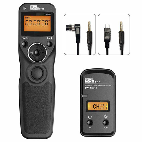 Picture of Wireless Shutter Release Compatible for Nikon, PIXEL 2.4G Remote Shutter Release Cable Wireless Timer Remote Control DC0/DC2 Compatible for Nikon D850 D750 D610 D5300 D3300 D7500 D1 D2 D3