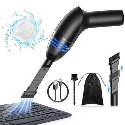 Picture of Hayousui 4.3Kpa Keyboard Vacuum Cleaner Mini：Handheld Computer Vacuum Cordless for Car Laptop Sewing Machine Portable Keyboard Vac USB Desk Crumbs Dust Cleaners