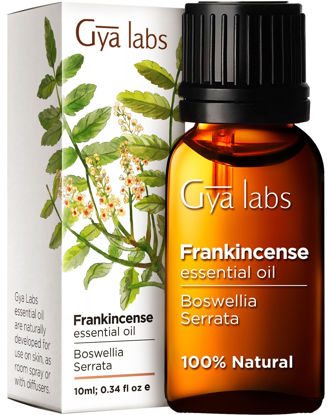 Picture of Gya Labs Frankincense Essential Oil for Body Comfort - 100% Natural Frankincense Oil for Skin - Frankincense Oil for Face & Diffuser (0.34 fl oz)