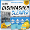 Picture of Dishwasher Cleaner And Deodorizer Tablets - 24 Pack Deep Cleaning Descaler Pods Formulated To Clean Dish Washer Machine, Heavy Duty And Septic Safe, Natural Remover For Limescale, Hard Water, Calcium, Odor, Smell - 12 Month Supply