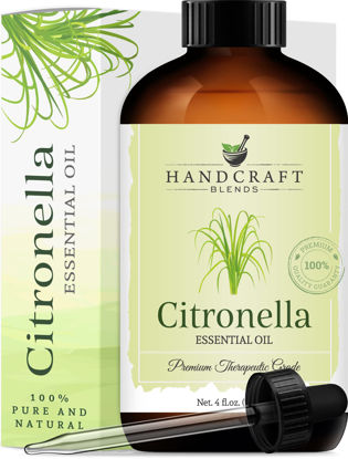 Picture of Handcraft Citronella Essential Oil - 100% Pure and Natural - Premium Therapeutic Grade with Premium Glass Dropper - Huge 4 fl. Oz