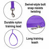 Picture of Hi Kiss Dog/Puppy Obedience Recall Training Agility Lead - 15ft 20ft 30ft 50ft 100ft Training Leash - Great for Training, Play, Camping, or Backyard Purple 50 Feet