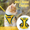 Picture of rabbitgoo Cat Harness and Leash for Walking, Escape Proof Soft Adjustable Vest Harnesses for Cats, Easy Control Breathable Reflective Strips Jacket, Yellow, XS(Chest: 13.5"-16")