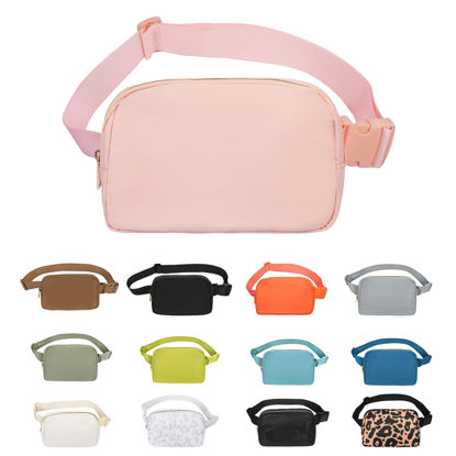 Picture of VOROLO Waist Pack for Running Fanny Pack for Women and Men Crossbody Belt Bag Bum Bag with Adjustable Strap for Sports Pink