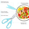 Picture of Kitchen Shears, iBayam Kitchen Scissors Heavy Duty Meat Scissors Poultry Shears, Dishwasher Safe Food Cooking Scissors All Purpose Stainless Steel Utility Scissors, 2-Pack, Light Blue, Pistachio