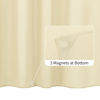 Picture of ALYVIA SPRING Cream Fabric Shower Curtain Liner Waterproof - Soft & Light-Weight Cloth Shower Liner with 3 Magnets, Hotel Quality & Machine Washable - Standard Size 72x72, Cream