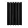 Picture of Barossa Design Black Shower Curtain Liner - Premium PEVA Plastic Black Shower Curtain for Bathroom, Lightweight Standard Size Shower Curtain with 3 Magnets, Metal Grommets - Black