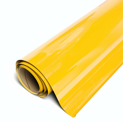 Picture of Siser EasyWeed Heat Transfer Vinyl 11.8" x 5ft Roll (Yellow) - Compatible with Siser Romeo/Juliet & Other Professional or Craft Cutters - Layerable - CPSIA Certified