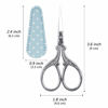 Picture of Hisuper Sewing Embroidery Scissors Mini 3.6 inch Craft Scissors Shears for Crafting Fabric Scissors for Art Work Threading Needlework DIY Tools with Leather Scissors Cover