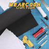 Picture of Black Foam Sheets Roll, Premium Cosplay Large EVA Foam Sheet 13.9" x 59",5mm Thick, Density 86kg/m3for Cosplay Costume, Crafts, DIY Projects by MEARCOOH