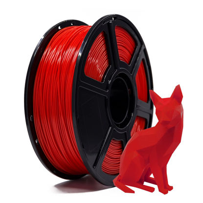 Picture of Flashforge 3D Printer Filament PLA 1.75mm, 3D Printing Filaments 1kg Spool-Dimensional Accuracy +/- 0.02mm, Environmental Friendliness, no Smoke and no Odor (Red, PLA)