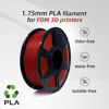 Picture of Flashforge 3D Printer Filament PLA 1.75mm, 3D Printing Filaments 1kg Spool-Dimensional Accuracy +/- 0.02mm, Environmental Friendliness, no Smoke and no Odor (Red, PLA)