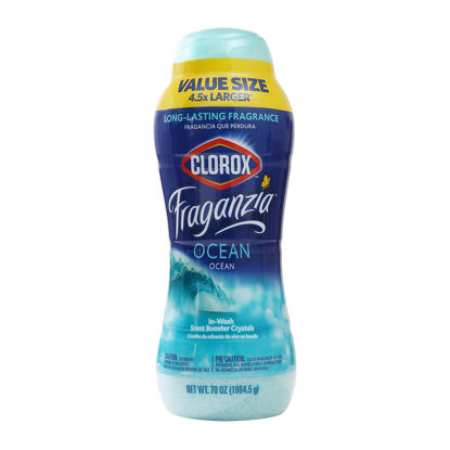 Picture of Clorox Fraganzia In-Wash Scent Booster Crystals in Ocean Scent, 70 Oz | Laundry Scent Booster Crystals | In-wash Scent Booster for Fresh Laundry in Ocean Scent 70 Ounce Crystals