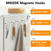 Picture of MIKEDE Magnetic Hooks, 40Lbs+ Heavy Duty Magnet Hooks for Cruise Cabins, Super Neodymium Hanging Hooks Strong Magnets with Hook for Fridge, Magnetic Hanger for Grill, Toolbox, Storage, Pack of 4