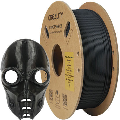 Picture of Creality PLA Filament Pro, Hyper PLA High Speed 3D Printer Filament, 1.75mm Black Printing Filament, 1kg(2.2lbs)/Spool, Dimensional Accuracy ±0.03mm. Fit Most FDM Printer