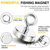 Picture of DIYMAG Neodymium Fishing Magnets, 150lbs (68KG) Pulling Force Rare Earth Magnet with Countersunk Hole Eyebolt Diameter 1.42Inch (36mm) for Retrieving in River an Magnetic Fishing…