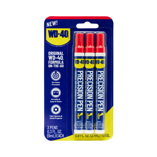 WD-40 Original Formula- Precision Pen On-The-Go, Lubrication with Pin-Point  Precision, Controlled Flow. Portable, Easy to Hold, Easy to Store, Ideal  for Small and Tights Spaces, 0.3 fl oz [3-Pack]: : Tools & Home  Improvement