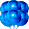 Picture of KatchOn, Large Royal Blue Balloons - 22 Inch, Pack of 6 | Royal Blue Mylar Balloons, Royal Blue Metallic Balloons for Shark Birthday Decorations | Blue Foil Balloons, Royal Blue Party Decorations