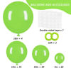 Picture of RUBFAC Lime Green Balloons 129pcs Light Green Balloons 18 12 10 5 Inch Fruit Green Latex Party Balloons for Birthday Dinosaur Jungle Baby Shower Decoration