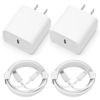 Picture of iPhone Charger [Apple MFi Certified] 2 Pack 20W PD USB C Wall Fast Charger Adapter with 2 Pack 6FT Type C to Lightning Cable Compatible with iPhone 14 13 12 11 Pro Max XR XS X,iPad