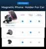 Picture of LISEN Magnetic Phone Holder for Car, [Easily Install] Car Phone Holder Mount [6 Strong Magnets] Cell Phone Holder for Car [Case Friendly] iPhone Car Holder Pink