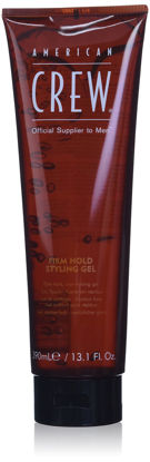 Picture of Men's Hair Gel by American Crew, Firm Hold, Non-Flaking Styling Gel, 13.1 Fl Oz