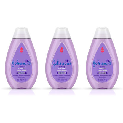 Picture of Johnson's Baby Calming Baby Shampoo with Soothing NaturalCalm Scent, Clear, 13.6 fl. oz (Pack of 3)