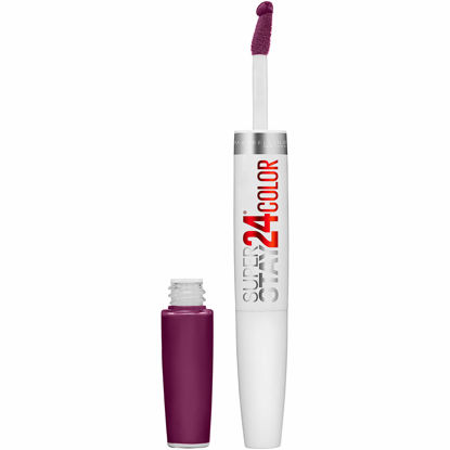 Picture of Maybelline SuperStay 24 2-Step Liquid Lipstick Makeup, Boundless Berry, 1 kit