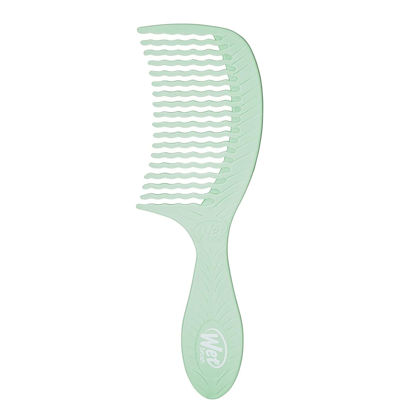 Picture of Wet Brush Go Green Tea Tree Oil Infused Treatment Comb - Wide Tooth Hair Detangler with WaveTooth Design that Gently and Glides Through Tangles - No Split Ends and No Damage