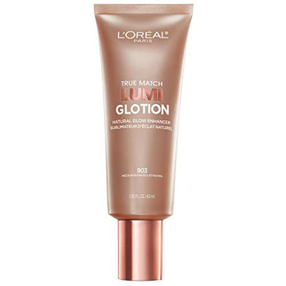 Picture of L’Oréal Paris Makeup True Match Lumi Glotion, Natural Glow Enhancer, Illuminator Highlighter Skin Tint, for an All Day Radiant Glow, Medium, 1.35 Ounces